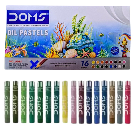 Doms Oil Pastels 16 Shades
